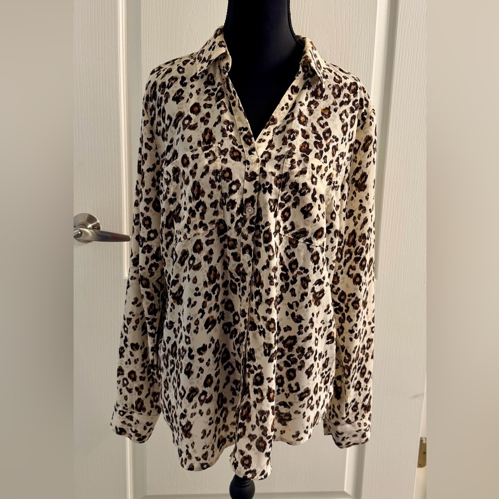 Maurices Leopard Print Blouse
